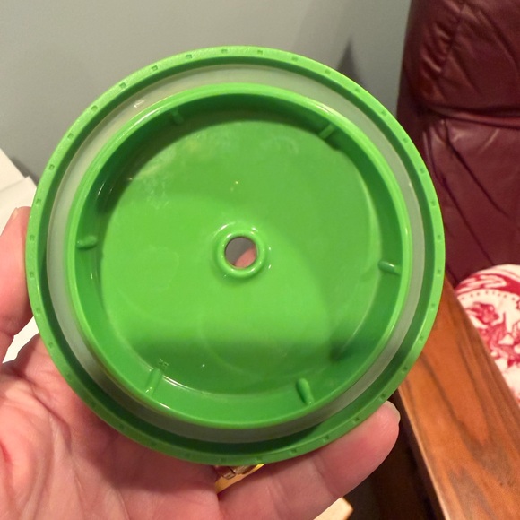 Starbucks Vibrant Yellow Tumbler with Green Top 24oz - Picture 6 of 6